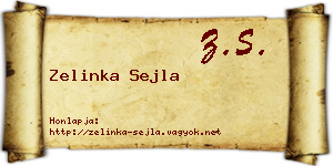 Zelinka Sejla névjegykártya
